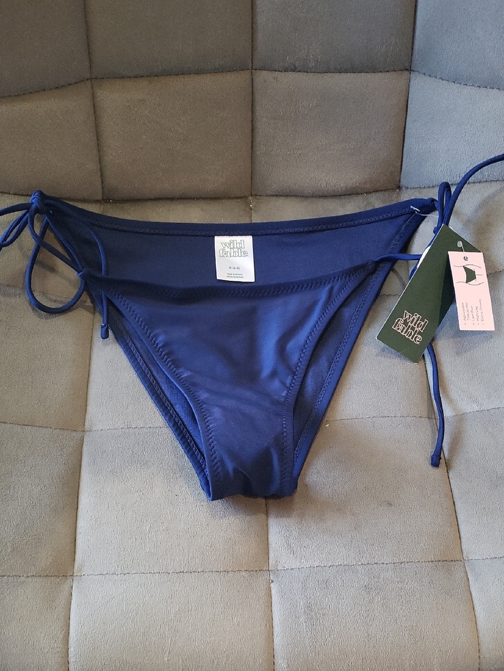 wild fable Dark Blue Tie-Side Bikini Bottom